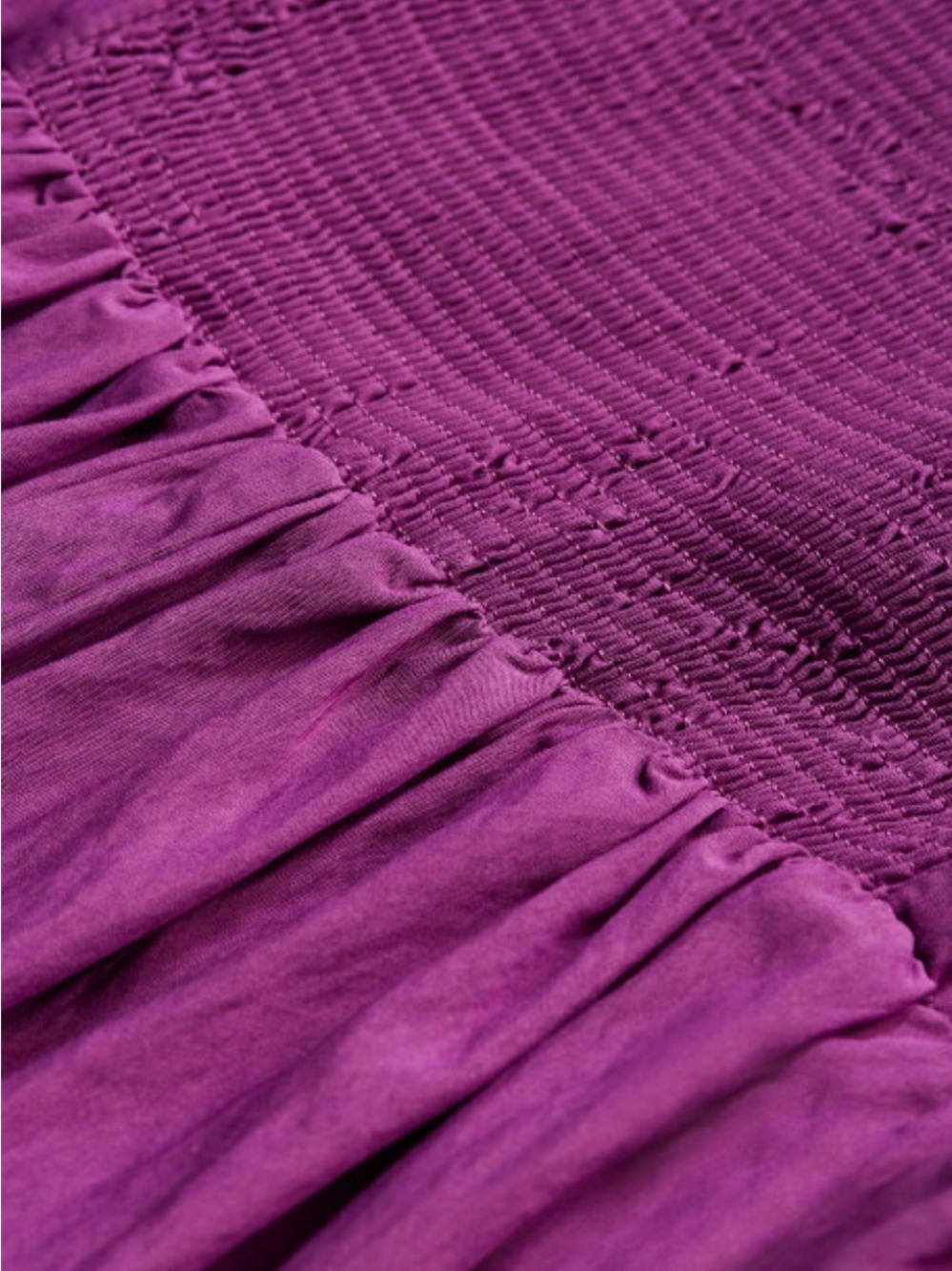 City Chic Purple Asymmetrical Midi Dress with Puff Sleeves - Picture 6 of 7